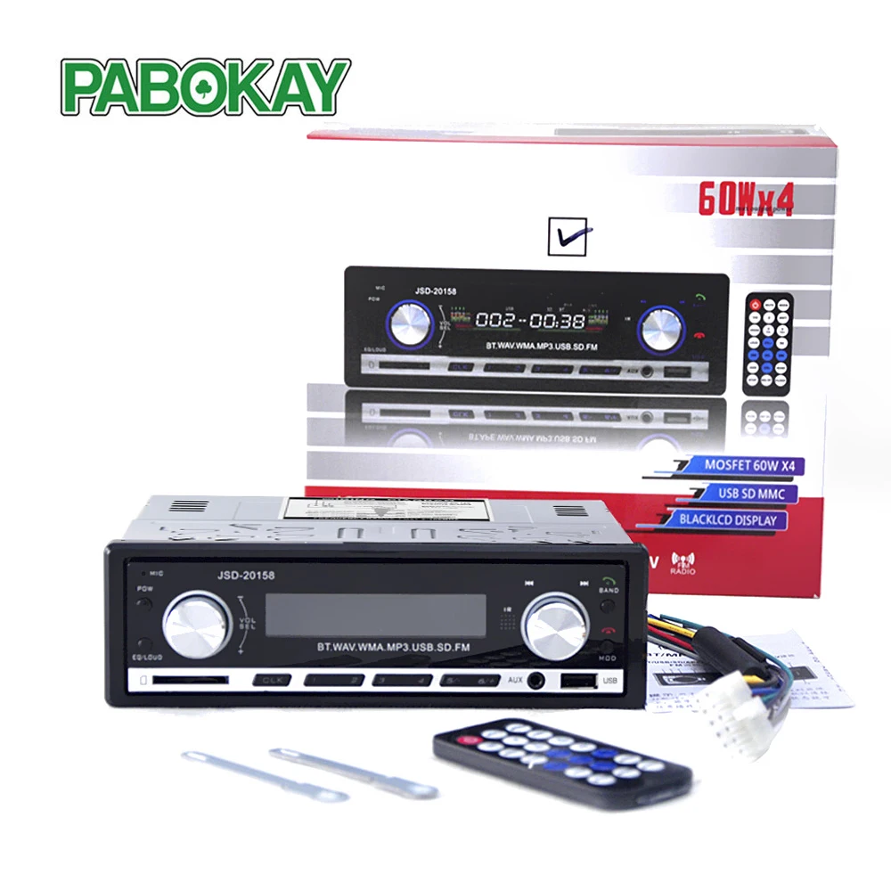 5 Pieces X Car Radio Usb Bluetooth Autoradio Stereo Audio In-dash FM Receiver Aux Input ReceiverUSB MP3 MMC WMA JSD20158 | Автомобили и