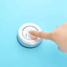 Кухонный шкаф, шкаф, ночник, 3 светодиода, сенсорное управление, Круглый похлопывающий светильник, Ночной светильник, настенный светильник, сенсорный светильник, маленький светильник ing