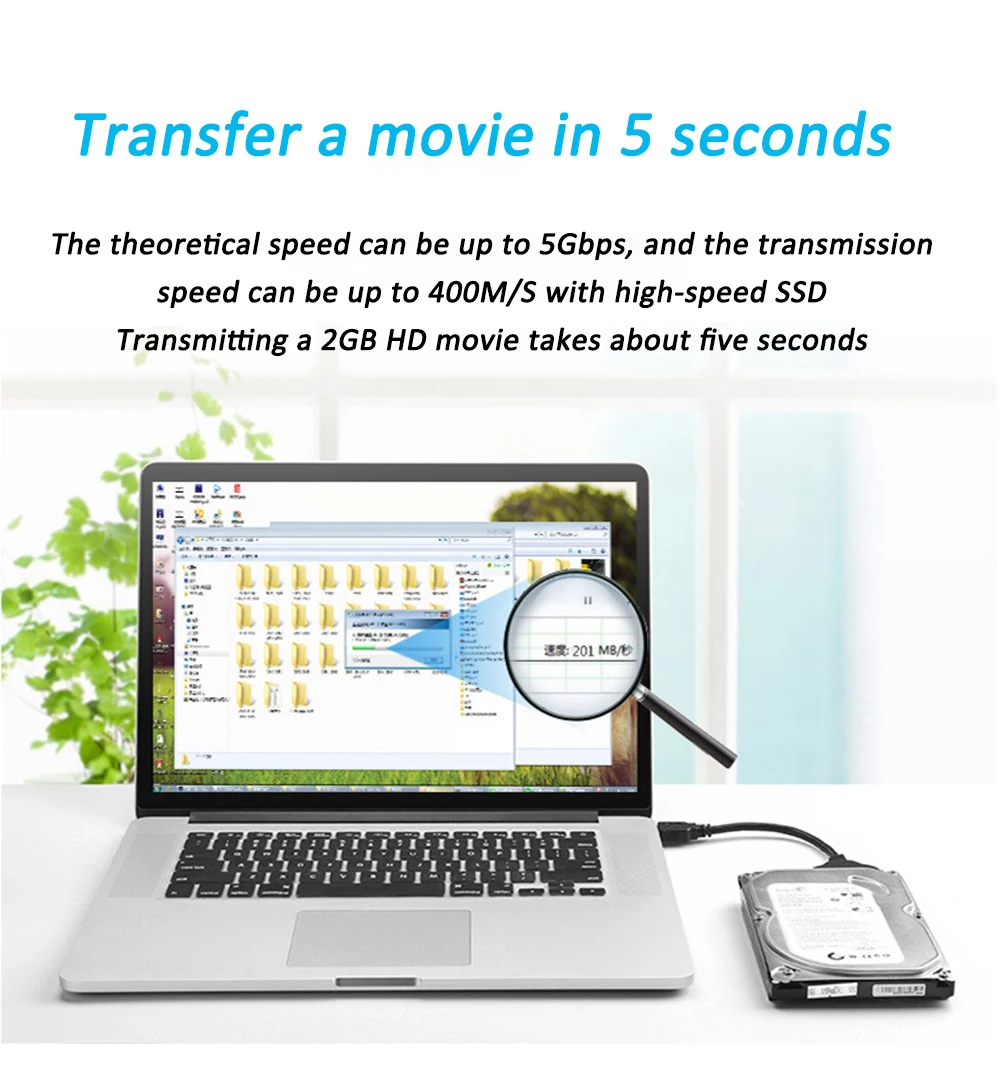 USB 3.0 SATA Adapter for 3.5 Inch SSD HDD - UASP Compatible with Samsung, Seagate, WD Description Image.This Product Can Be Found With The Tag Names Sata usb 30 converter ssd hdd hard drive adapter cable, Usb 20 sata 25 hdd hard disk drive adapter