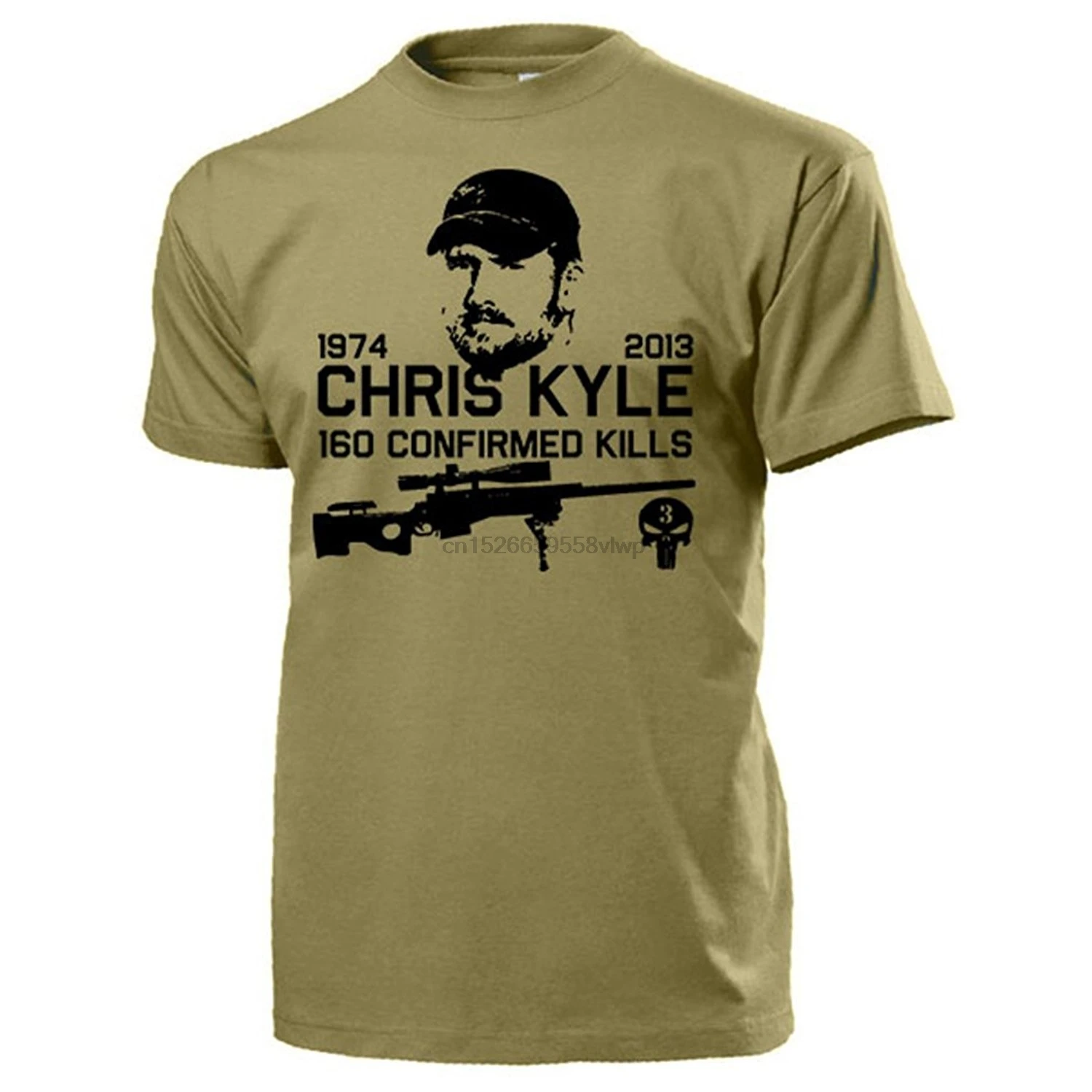 Новая летняя крутая футболка с изображением Криса Кайла американского снайпера