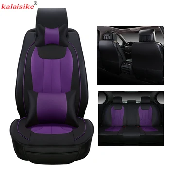 

kalaisike leather Universal Car Seat Covers for Renault all models kadjar logan scenic fluence duster megane laguna captur