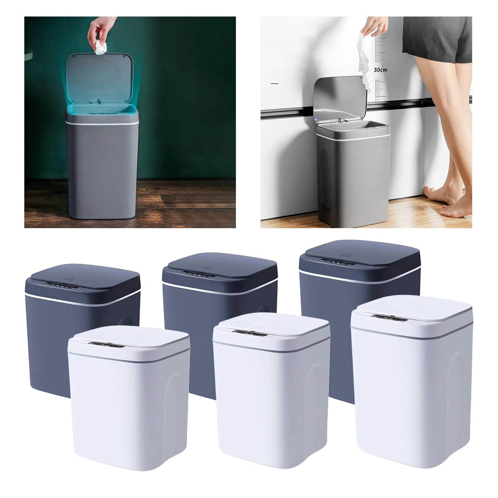 12L / 14L / 16L Intelligent Trash Can Smart Motion Sensor Automatic Trash Cans