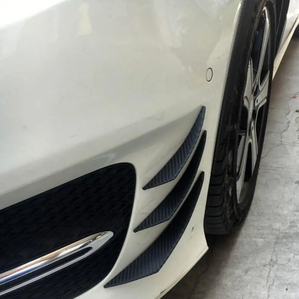 Universal Fit Front Bumper Lip Diffuser Splitter Fins Body Spoiler Canards Chin Car Tuning Canard car bumper spoiler,bumper lip decoration,bumper lip,car rear bumper lip,front bumper decoration 6pcs/lot