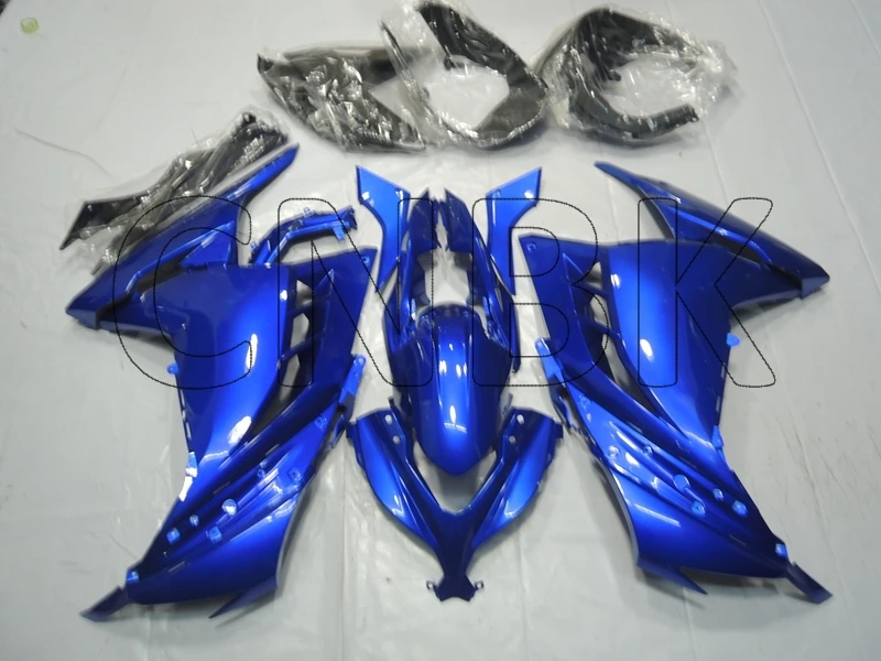 Для EX 300 Ninja 13 14 Обтекатели EX 300 Ninja 13 14 синий набор для всего тела EX 300 Ninja 2013- Abs обтекатель