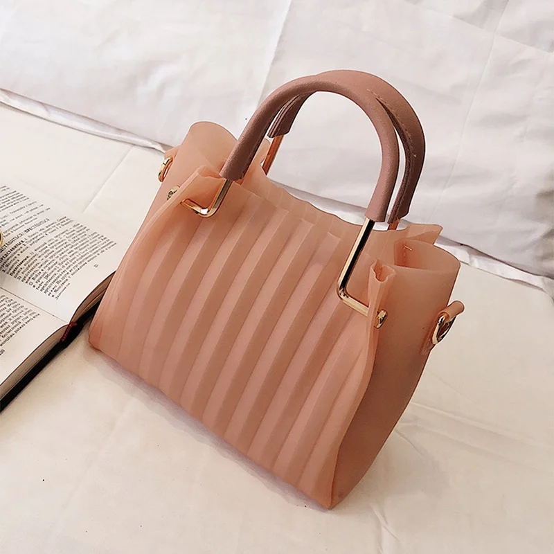 

Designer Women's Small Tote Bag Over The Shoulder Lady's Fashion Korean Jelly Messenger Bags Sling Famous Brand Female Handbags