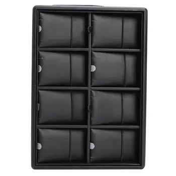 

Portable 8 Grids Jewelry Storage Tray Watch Bracelet Necklace Display Box Luxury Jewelry Ring Display Watch Case Jewelry Box