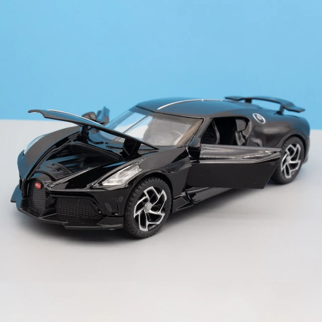 1:32 Bugatti La Voiture Noire Black Dragon Supercar Toy Vehicles Alloy  Diecasts Sports Car Model