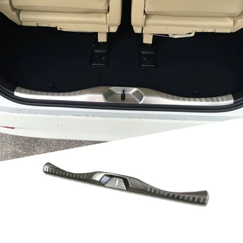 

ABS Chrome Rear Bumper Cover Inner Sill Trunk Guard Cover Trim For Toyota Alphard 2016 2017 2018 2019