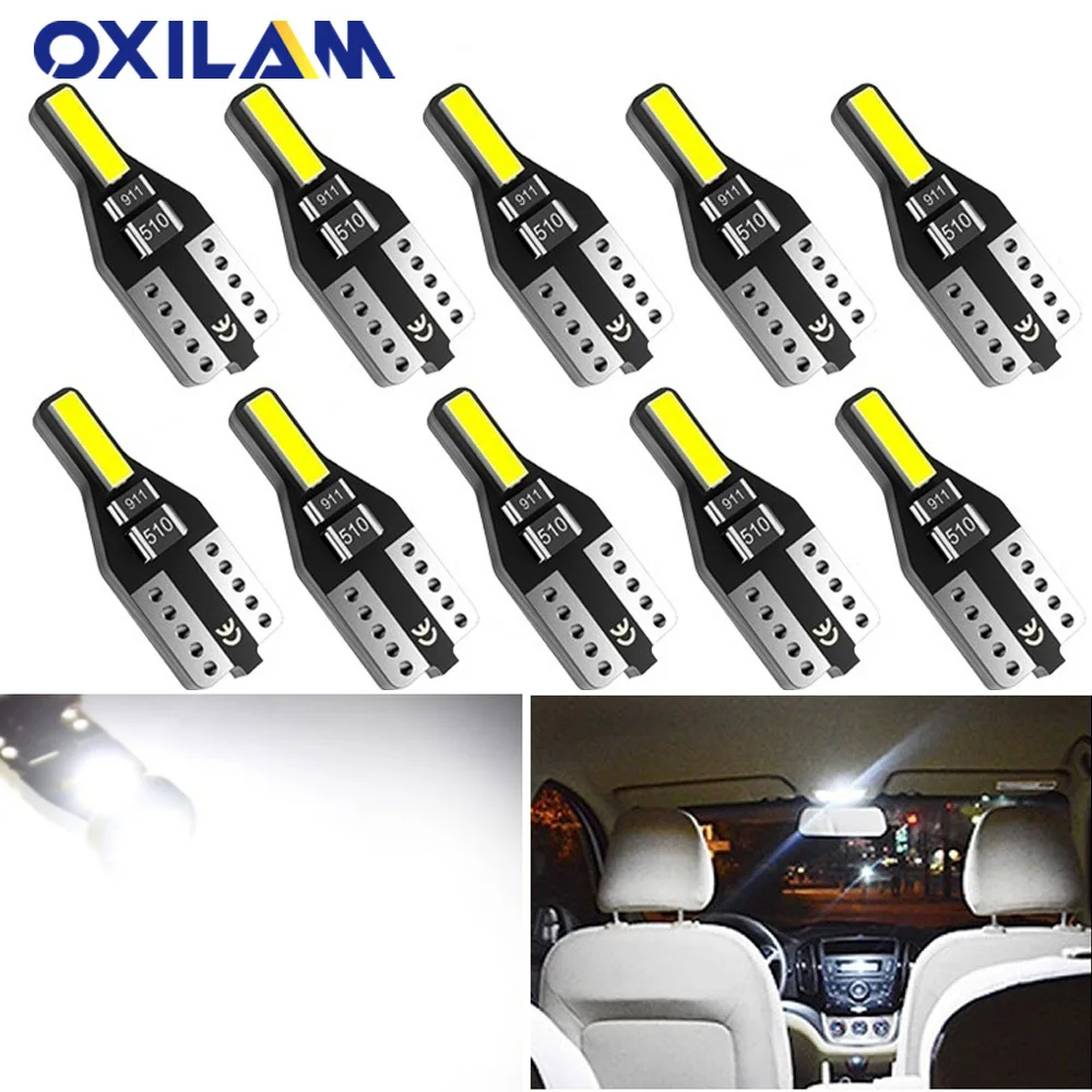10x T10 W5W Led 2825 Led Car Interior Bulb Reading Light for Peugeot 307 206 308 3008 407 207