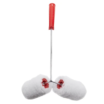 

Paint Brush Roller Double Paint Roller Painted Railing Corner Paint Tool Just Use The Handle To Use The Dual Paint Roller, Which