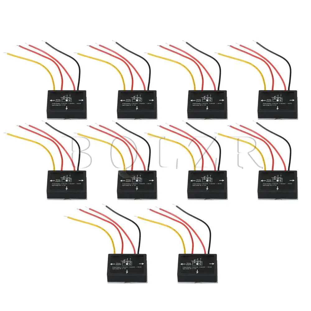  10PCS BQLZR Black 6-12VDC XD-622 On/Off Touch Switch for LED Lamp Bulb Isolated Sensor - 32813211218
