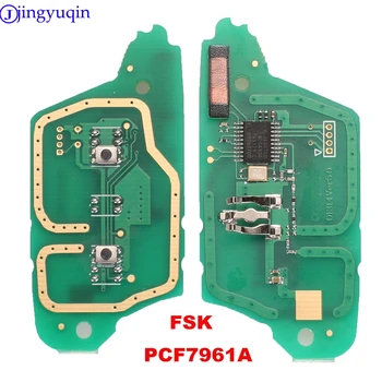 

jingyuqin FSK PCF7961A Remote Key Case Shell Cover For Renault Clio 3 Megane 3 Kangoo Modus Folding Flid