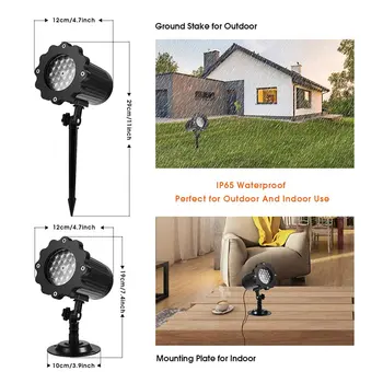 

Christmas Projector LED Lights Shaped Rotating Snowflake with Remote Control Waterproof Outdoor Christmas Lighting for Home