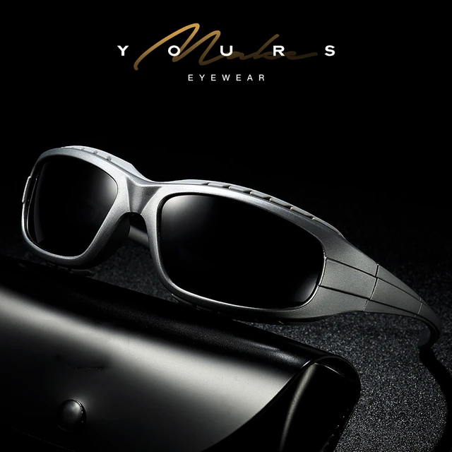 High-end Sports Rectangule Driver Sun Glasses Polarized Mirror Sunglasses  Men Custom Made Myopia Minus Prescription Lens -1 To-6 - AliExpress
