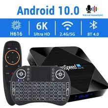 2020 android 10.0 caixa de tv 2.4g & 5.8g rápido wifi 6k 4k google assistente h616 quad core 16gb 32gb 64gb media player conjunto superior caixa de tv