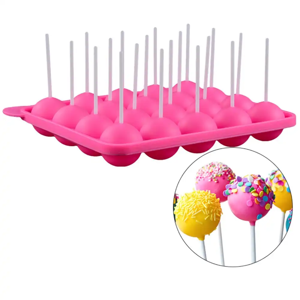 1PC Lollipop Mould 20 Holes Silicone Pop Mold DIY lollipop Chocolate
