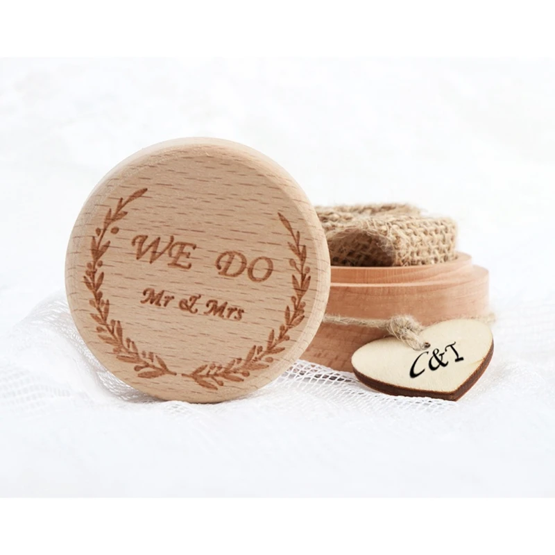 Wood Ring Box Wedding/Valentines Engagement Wooden Ring Bearer Box Rustic Wedding Ring Box Holder No Engravings