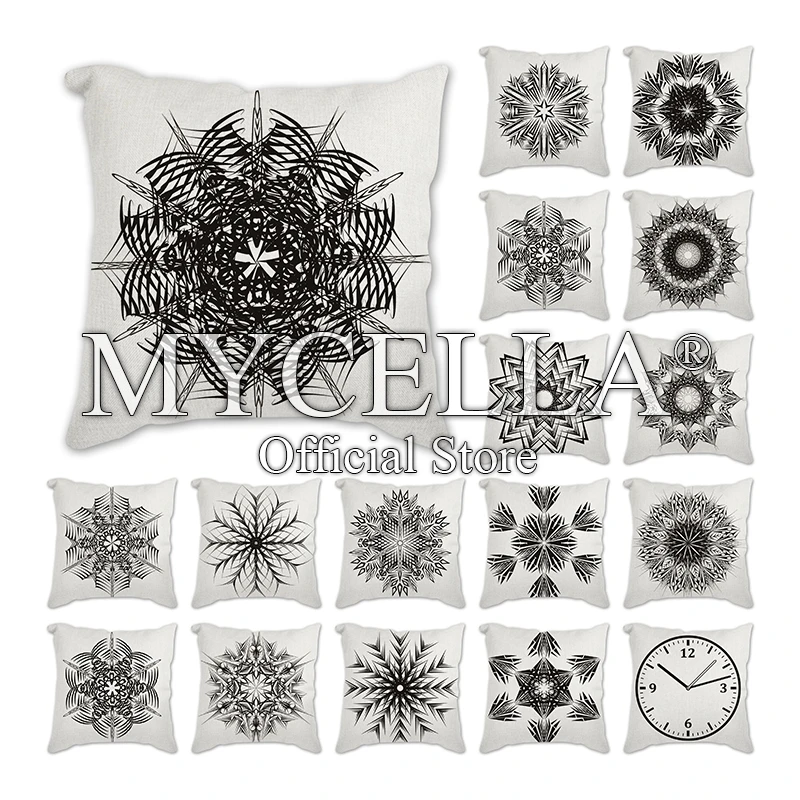 

Snowflake geometric Modern Nordic Cotton Cushion Covers 45*45CM Pillowcase Pillow Covers Home Decoration Cushion Cover