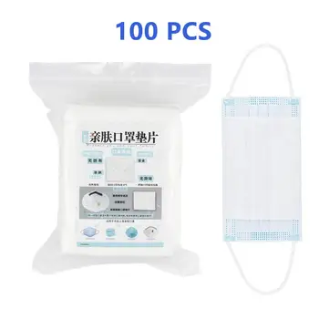 

100 PCS/Bag Disposable Mask Pads Non-woven Mask Inner Gasket Universal Filters Replaceable Filter Paper