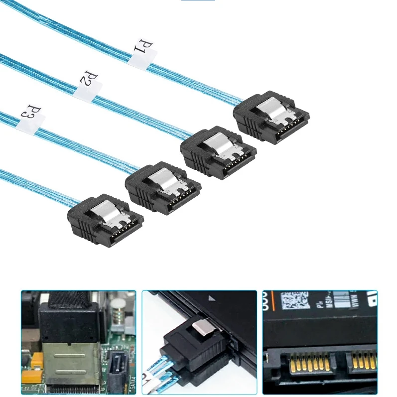 ġ  ̴ SAS SFF-8088 to 4 SATA 7  ̺, ܺ SFF8088 26  to 4 SATA ϵ ũ ø, Ÿ/÷ 