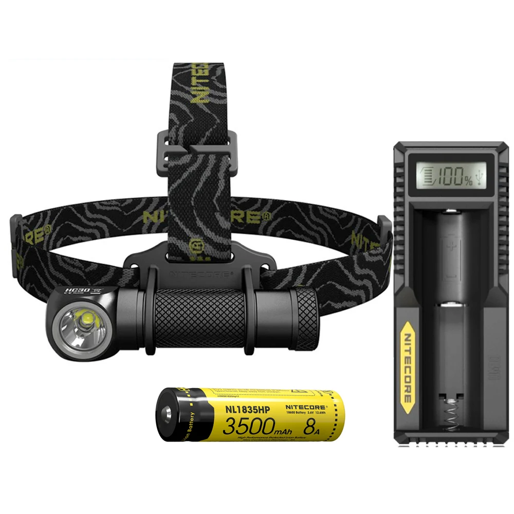 NITECORE HC30 HC30W головной светильник CREE XM-L2 U2 светодиодный Макс 1000ЛМ головной светильник дальность луча 162 М головной светильник наружный налобный фонарь - Испускаемый цвет: HC30 NL1835HP UM10