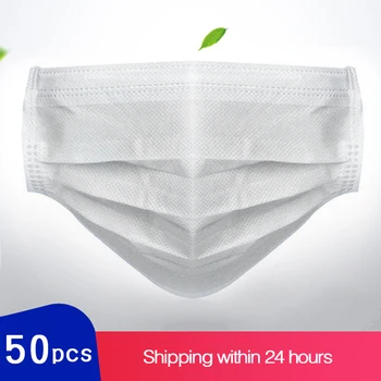 

Mask Gasket Face Mask Filter Pad Breathing Filters 50 PC 3 layer non-woven dust mask thick disposable mouth mask features masche