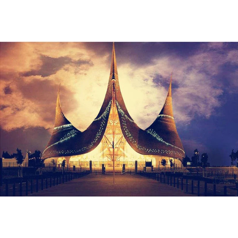 Голландский парк Efteling полный квадрат/круглые камни сцена 5D алмазная картина