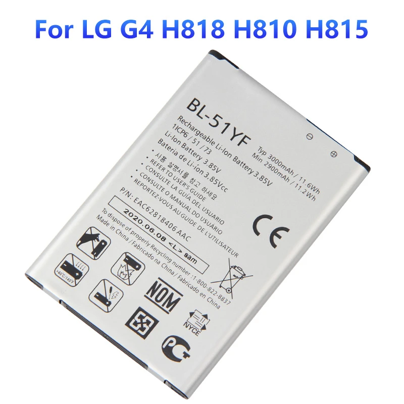 Originele Vervangende Batterij BL Voor Lg G4 H818 H810 H815 VS999 F500S F500K F500L Authentieke Telefoon Batterijen 3000Mah|Mobiele telefoon - AliExpress