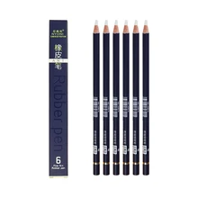 NYONI N2810 резиновая ручка ластик карандаш 6 шт./компл. Выделите моделирование каучуковый карандаш пересмотреть детали ластик ручка для чертежные принадлежности