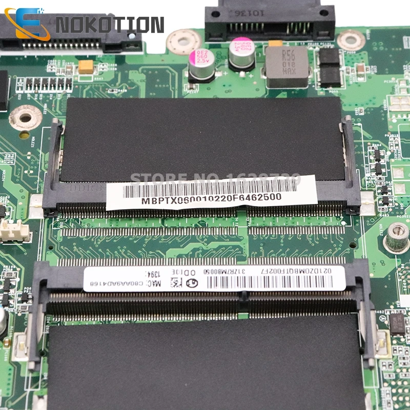 NOKOTION для acer aspire 5745 5745G материнская плата ноутбука DDR3 310M gpu Бесплатный процессор MBPTX06001 MB. Ptx06001 DA0ZR7MB8D0 DA0ZR7MB8F0