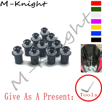 

For BMW F650GS F700GS F800R F800S R1200R LC K1200S F800GS ADVENTURE 1200 GS G310GS Motorcycle Windshield Bolts Screw Kit M5 5mm