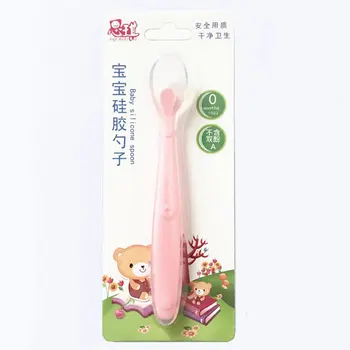 

Silicone Baby Spoon Safety Feeding Baby Food Feeder Soft Baby Spoon Feeder Bpa-free Baby Feeding Spoon Children Kids Utensils