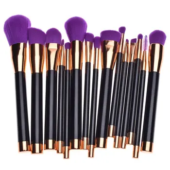 

15pcs/set Makeup Brushes Graduated Color Diamond Handle Foundation Powder Brush