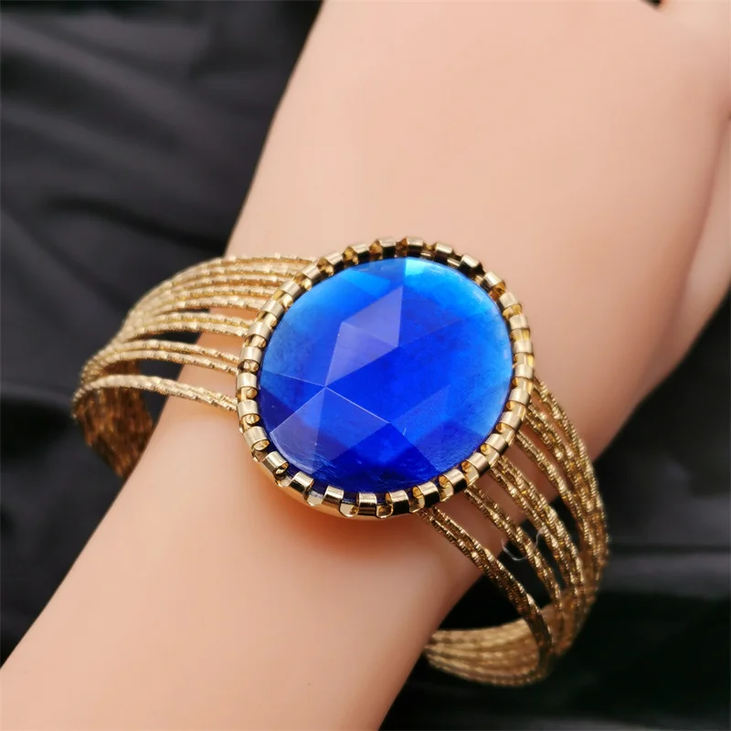 Bangle Bracelet Fkewyy Luxury Charm Bracelets Women Gold Color Hollow Designer Gothic Accessories Alloy Statement Jewelry