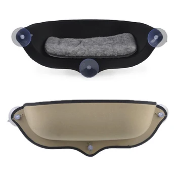Cat hammock bed mount window pod lounger suction cups warm bed for small big pet cat rest house sun wall bed soft ferret cage