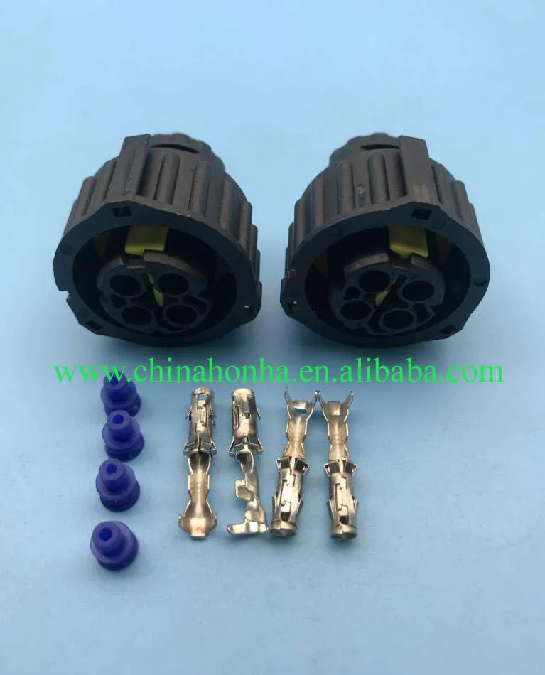 5 шт. Tyco Amp 1-1813099-1 967325-1 1-1813099-2 автомобиля Вилка стандарта США 4 Pin Женский Водонепроницаемый автоматическая проводка автомобильный разъем