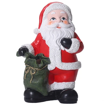 

1pc Christmas Exquisite Delicate Santa Claus Statue Figure Sculpture Toy Sculpture Santa Claus Model for Decoration Living Room