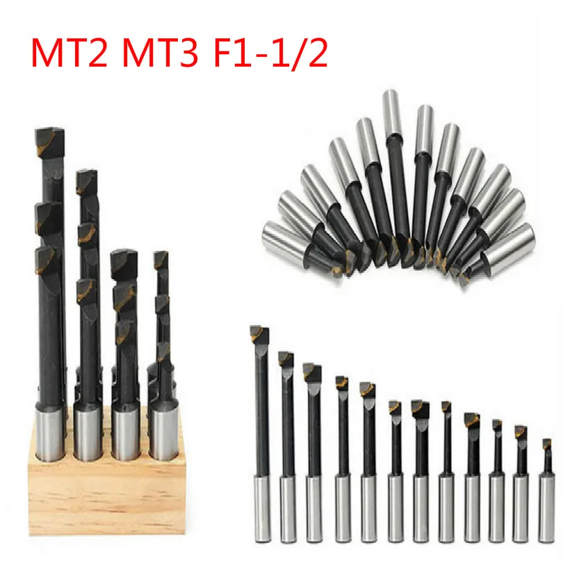 

FREE SHIPPING 50mm head milling cutter rotary 9PCS bore cutter set MT2 MT3 F1-1/2 for 2inch lathe boring head cutters