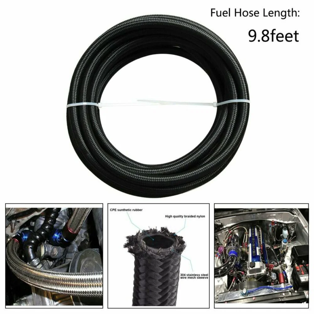 500PSI Авто нефть газ поворотный топливный шланг Конец фитинг адаптер Сепаратор Зажим набор