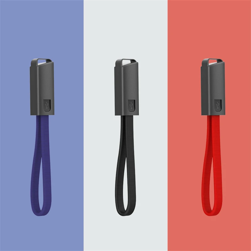 

2.4A Portable Keychain USB Fast Charging Cable For iPhone XS MAX XR Micro USB Type C Charge Data Cord For SAMSUNG S10+ Xiaomi