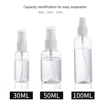 

Refillable Mini Perfume Spray Bottle 30/50/100ml Empty Cosmetic Containers Plastic Atomizer Portable Travel Perfume Bottle