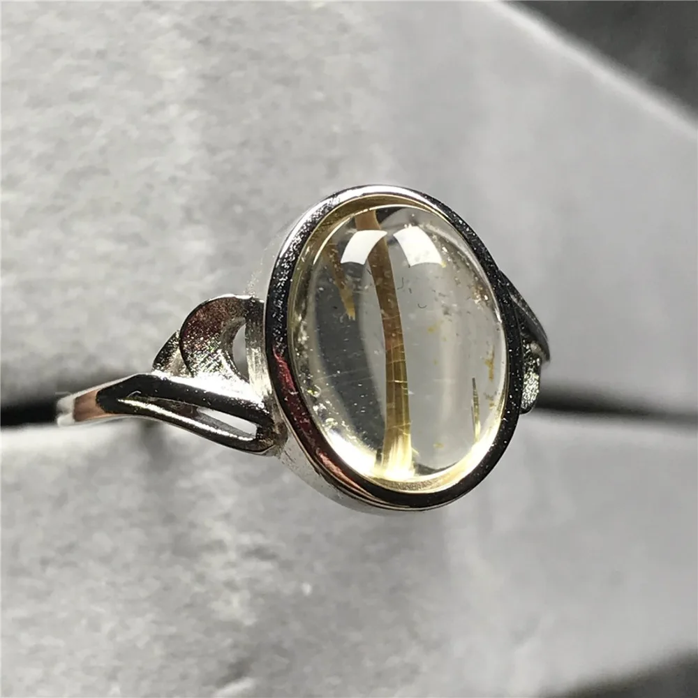 Gold Rutilated Quartz Ring (109)