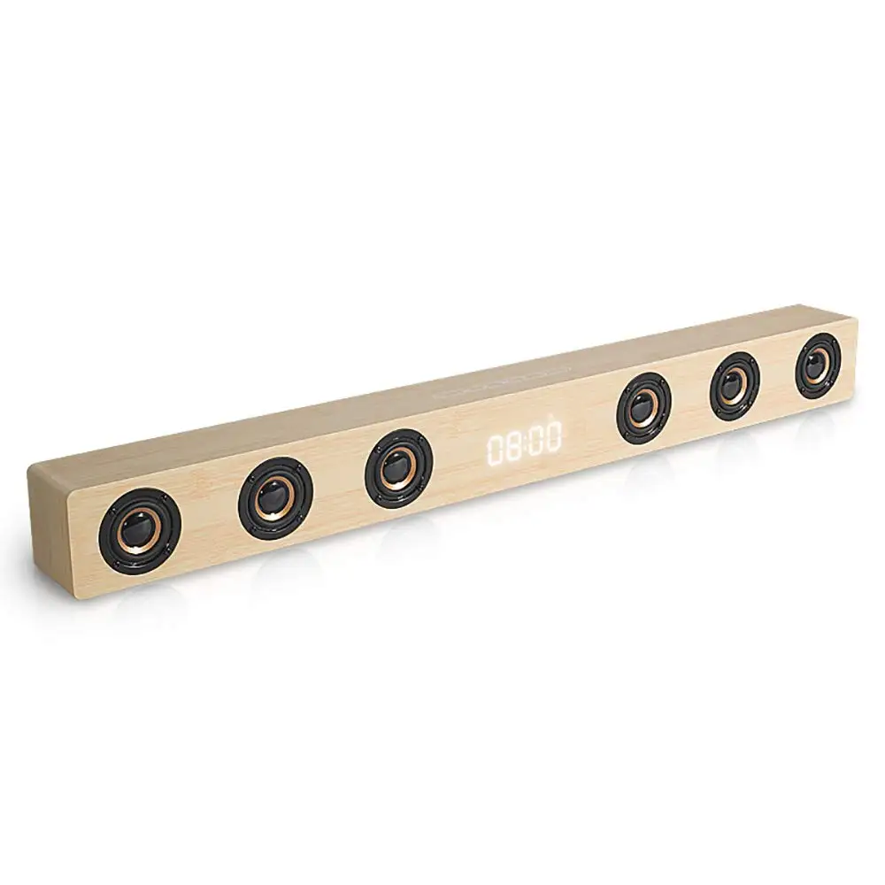 HYASIA Поддержка HDMI часы дисплей ТВ Саундбар Bluetooth 4 2 бар Динамик пульт