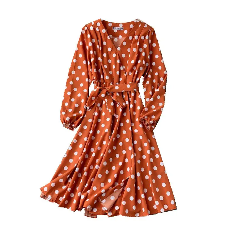 2019 Новый Осенний Boho Пляж Платье Женщины С Длинным Рукавом Тонкий V образным