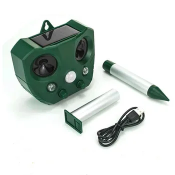 

Upgraded Version Ultrasonic Pest Insect Repeller Mice Bug Dog Cat Bird Rat Mouse Animal Repeller Garden Supplies