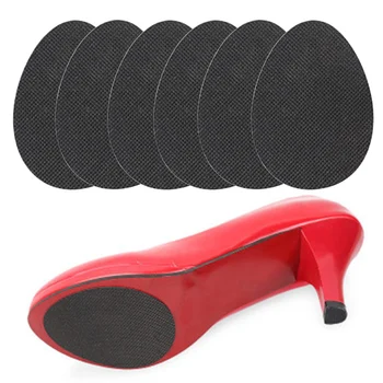 

3pairs Forefoot Outsole High Heels Insert Shoe Sole Pads Protector Durable Sticker Self Adhesive Cushion Rubber Sandals Non Slip