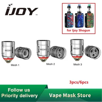 

3pcs 6pcs Original IJOY Shogun Mesh Coil for IJOY Captain X3/Shogun Subohm Tank Atomizer/IJOY Shogun Vape Kit ECig Mesh Coil