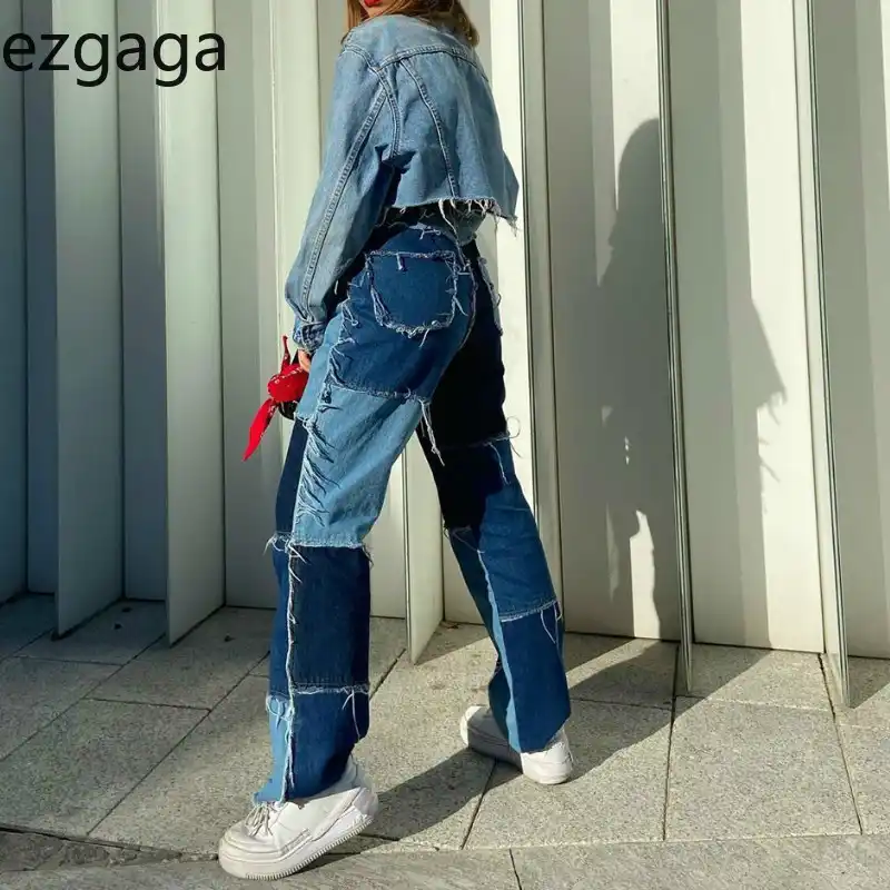 Patchwork jeans aliexpress Outlet
