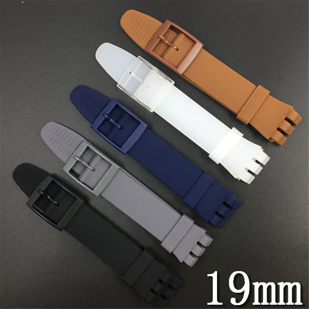 Silicone Watch Strap - Soft Rubber Replacement Wristband Bracelet