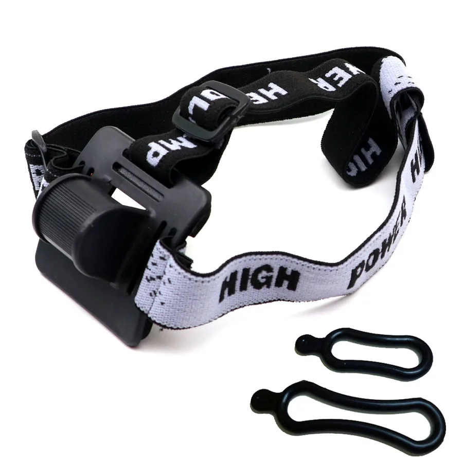 MiOYOOW Head Lamp Strap, Elastic Headlight Holder Strap Flashlight Headband for Flashlight with a Diameter of 1.8-3.3cm